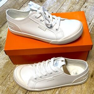 NIB Rocket Dog Jazzin Sport Faux Leather White Sneakers